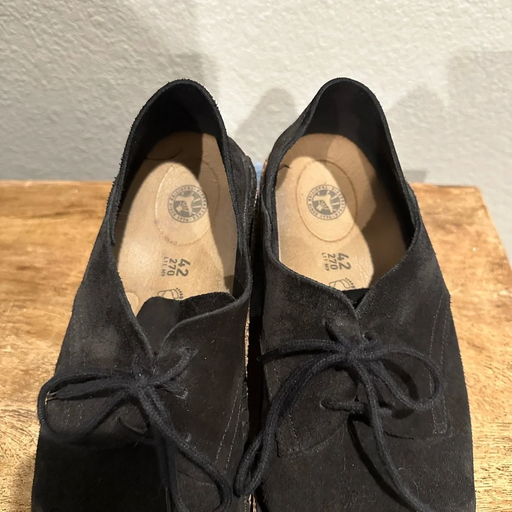 Birkenstock Dark Suede Lace-Up Derbys - Picture 3 of 4
